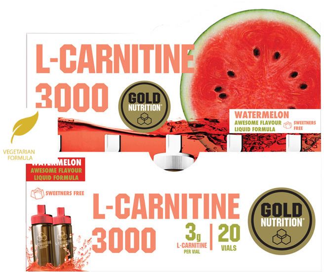 GoldNutrition L-Carnitine 3000mg vodní meloun 20 x 10 ml