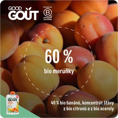 Good Goût BIO Meruňka s banánem 120 g