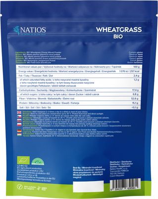 Natios Mladá pšenice BIO prášek 100 g