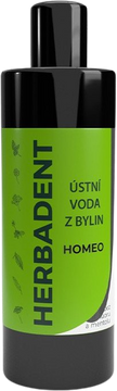 Herbadent HOMEO bylinná ústní voda bez fluoridu a mentolu 400 ml