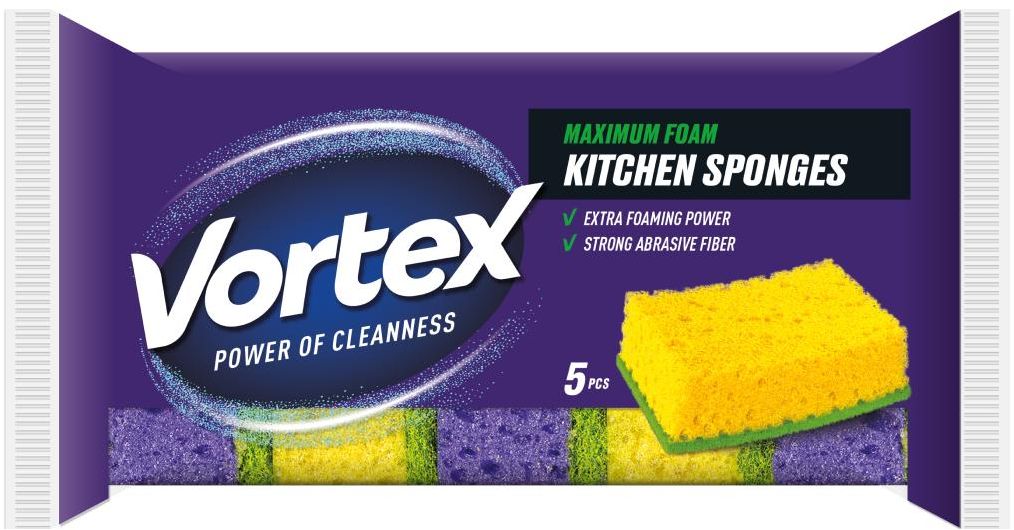 Vortex Kuchyňská houbička Maximální pěna 5 ks