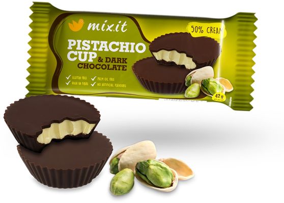 Mixit Cup – Pistácie & hořká čokoláda 42 g