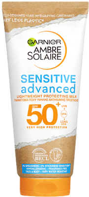 Garnier Ambre Solaire Sensitive Advanced opalovací mléko s velmi vysokou ochranou na citlivou pokožku s OF 50+ 200 ml