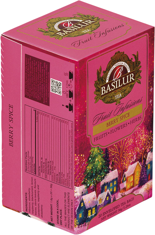 Basilur Christmas Fruit Berry Spice přebal 20 x 1.8 g