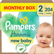 Pampers Harmonie Baby vel.2 - Měsíční balení 204 ks