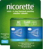 Nicorette Nicorette® Mint 4 mg, 2 x 40 pastilek