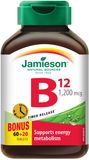 Jamieson Vitamín B12 methylkobalamin 1200μg s postupným uvolňováním 80 tablet