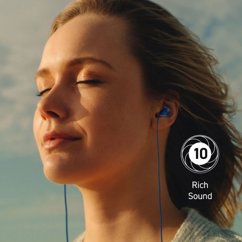 Panasonic RP-TCM225DEK In-ear headphones, modrá