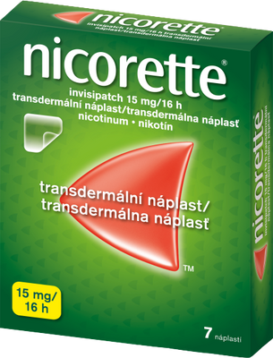 Nicorette Invisipatch 15 mg/16 h náplast 7 ks