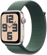 Apple Watch SE (2024) 40mm Hvězdně bílý hliník s jezerně zeleným provlékacím řemínkem