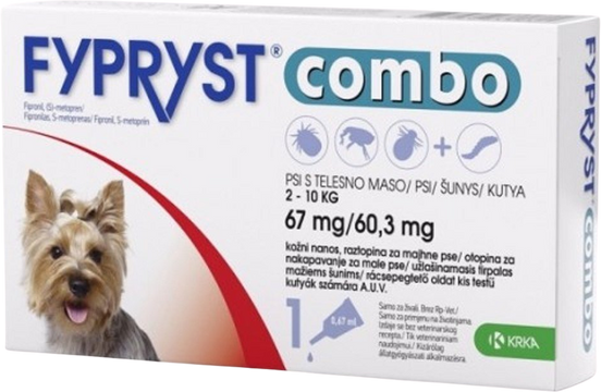 Fypryst Combo spot-on pro psy 2-10 kg 0.67 ml