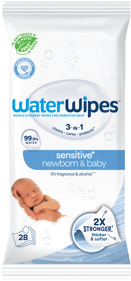 Waterwipes Vlhčené ubrousky bez obsahu plastů 28 ks