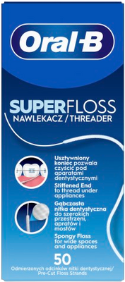 Oral-B SuperFloss, zubní nit 50 m