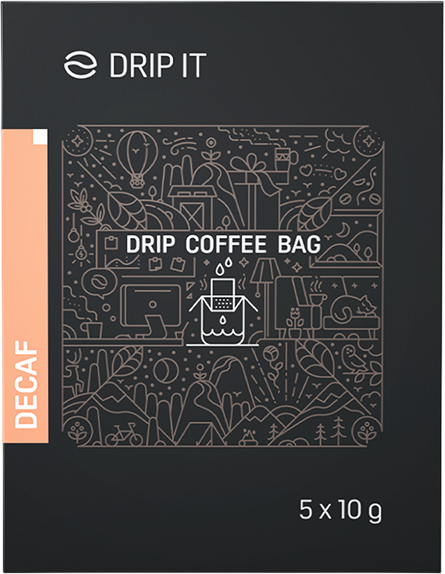 Drip it Káva ve filtru Decaf 5 x 10 g