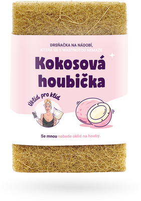 Úklid pro klid Kokosová houbička na nádobí 2 ks