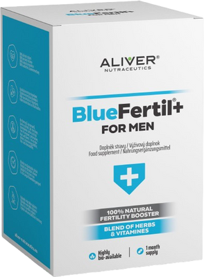 Aliver BlueFertil+ mužská plodnost 120 kapslí