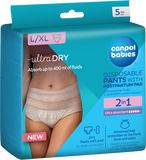 Canpol babies Jednorázové poporodní kalhotky s vložkou 2v1 L/XL 5 ks