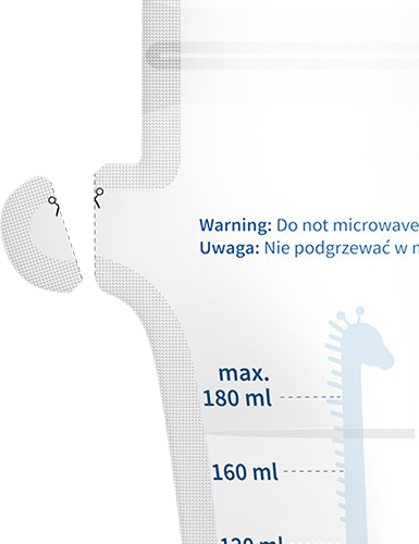 BabyOno Sáčky na mateřské mléko 180 ml, 30 ks