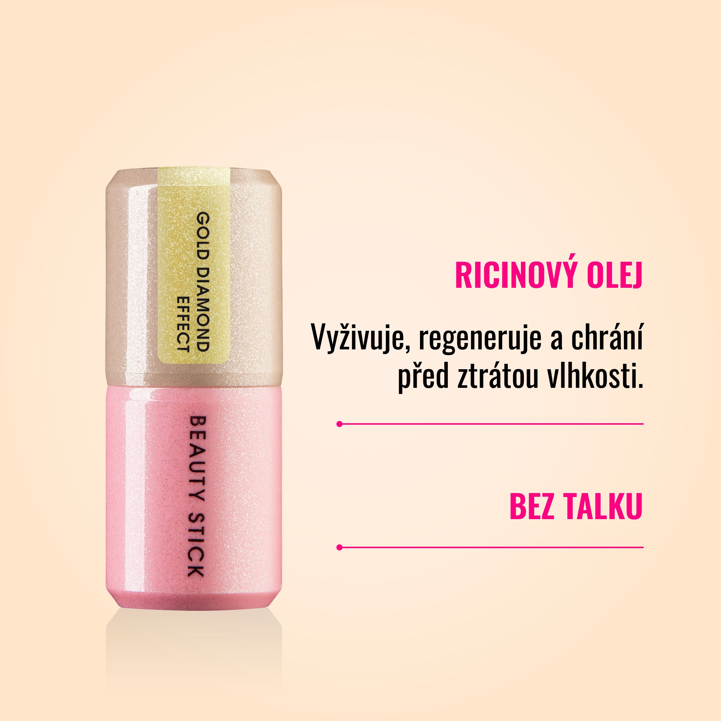 Dermacol Beauty Stick 02 Gold Diamond Effect 7 g