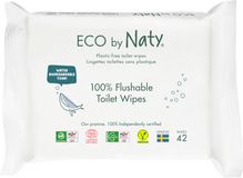 Eco by Naty Vlhčené splachovatelné ubrousky s funkcí toaletního papíru ECO bez vůně 42 ks