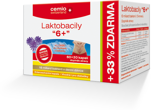 Cemio Laktobacily "6+", orální tobolky 60 + 20