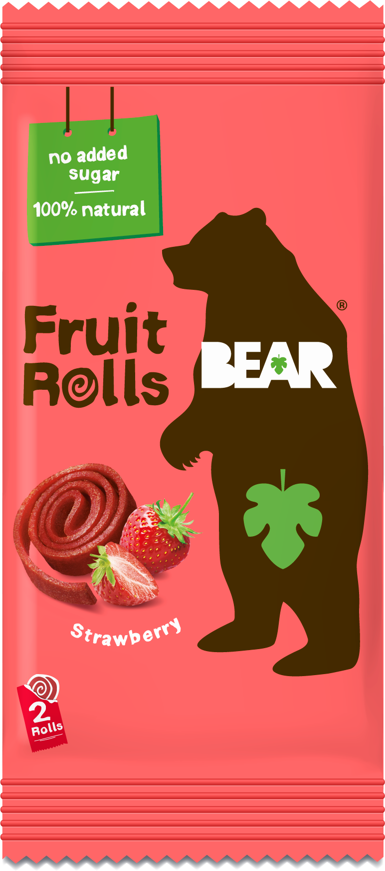 Bear Fruit Rolls jahoda ovocné rolované plátky 20 g