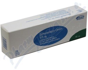 Simvastatin Orion 10mg por.tbl.flm.28x10mg
