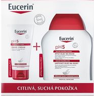 Eucerin pH5 suchá/citlivá pokožka Vánoce 2023 - krém na ruce + mycí olej