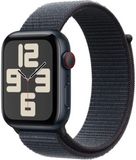 Apple Watch SE (2024) Cellular 44mm Temně inkoustový hliník s inkoustově provlékacím řemínkem