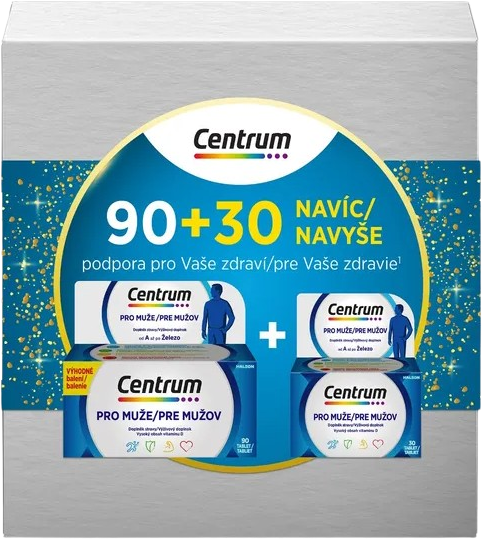 Centrum Multivitamín pro muže dárkové balení 90 + 30 tablet