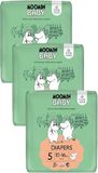Moomin baby 5 Maxi 10–16 kg, měsíční balení eko plen 120 ks