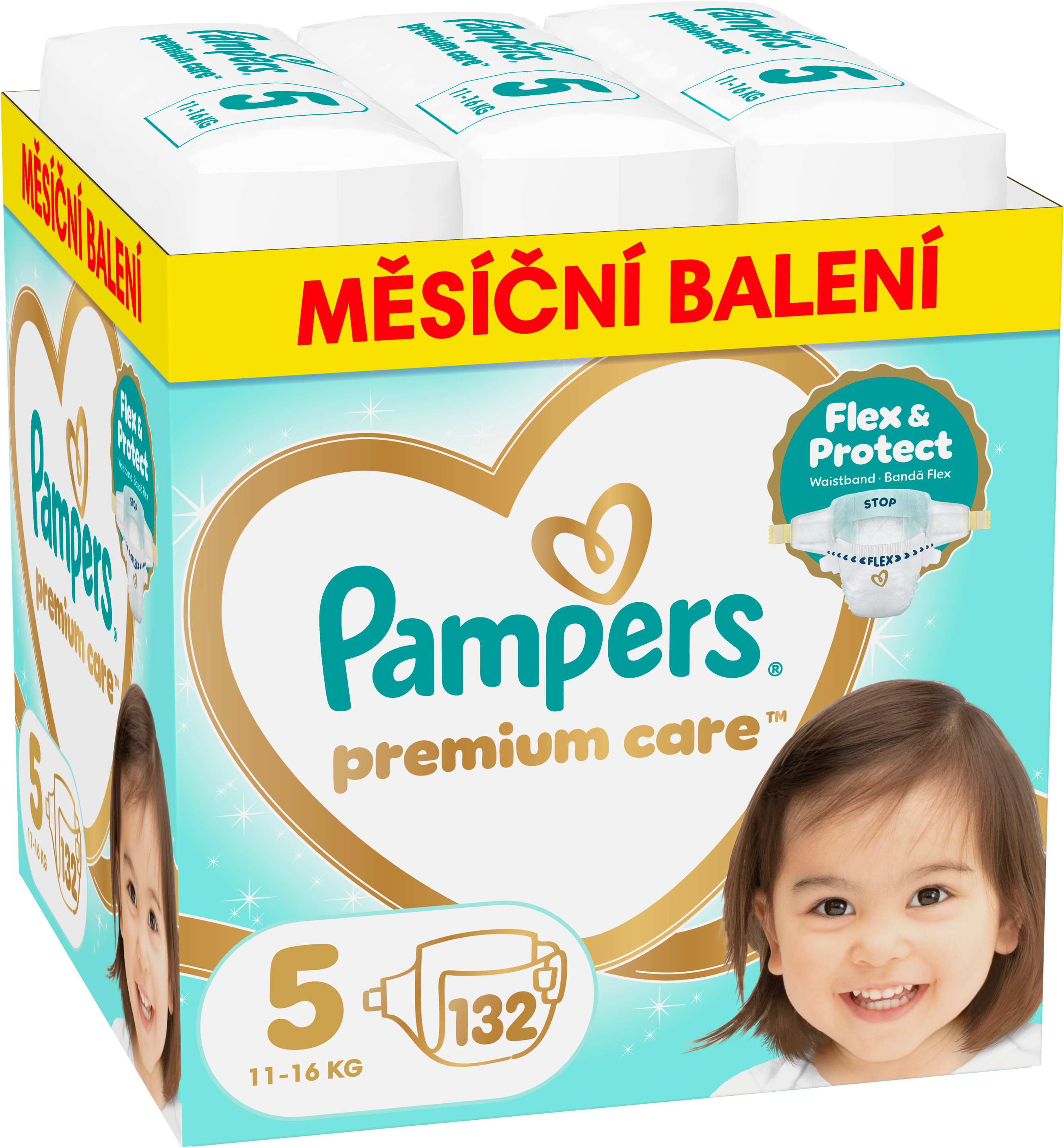 Pampers Premium Care Velikost 5, 11kg-16kg 132 ks