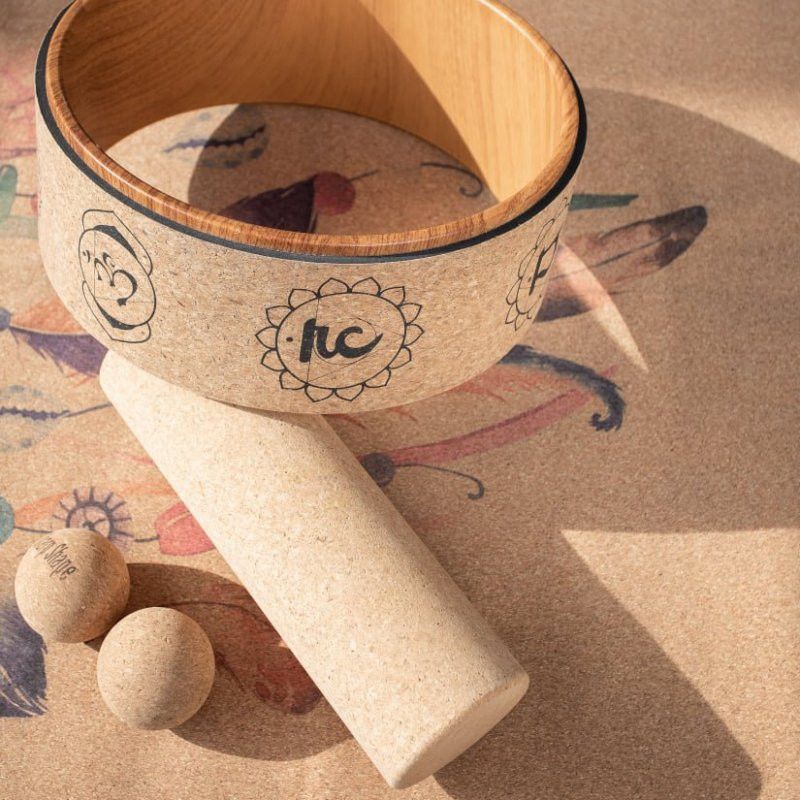 Sharp Shape Cork yoga wheel Mantra
