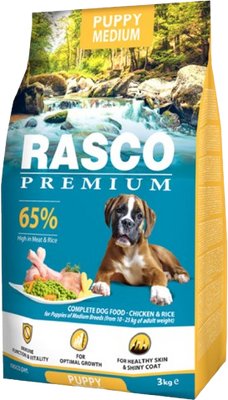 RASCO PREMIUM Kompletní krmivo pro štěňata 3 kg