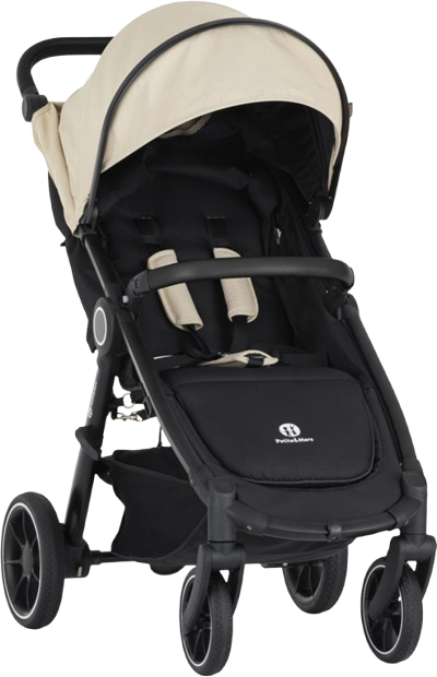 Petite&Mars Kočárek Street+ RWS Black Sahara Beige
