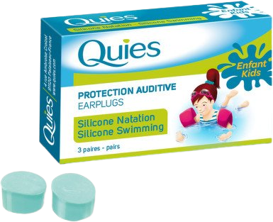 Quies Silikonové chrániče sluchu pro děti 3 páry plavání