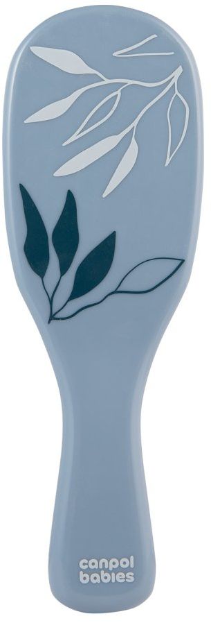 Canpol babies Hřeben a kartáč přírodní měkký GOLD modrý