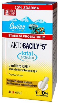 NatureVia Laktobacily 5 orální tobolky 66ks