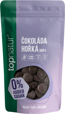 Topnatur No Added Sugar Čokoláda hořká 500 g