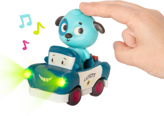 B-Toys Svítící autíčka se zvuky 3 ks