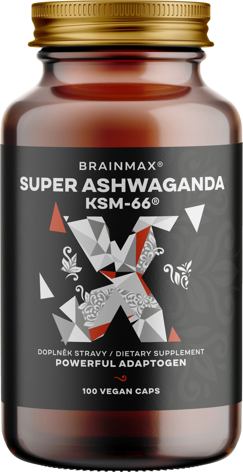 BrainMax Super BIO Ašvaganda extrakt KSM-66® 100 kapslí