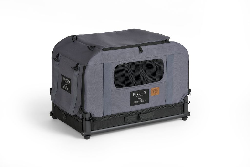 FIKAGO Skládací kennel přepravka Queen XS Grey