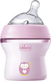 Chicco Láhev kojenecká Natural Feeling, dívka, 0m+, 150 ml