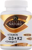 Golden Nature Vitamin D3 2000 I.U.+K2 MK-7+Omega 3 100 kapslí