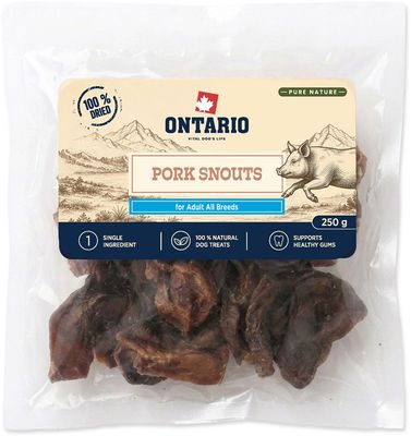 Ontario Pochoutka Pure Nature vepřové rypáčky sušené 250 g