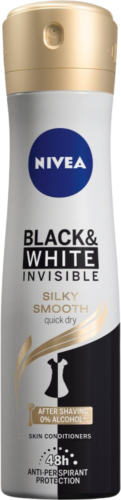 Nivea Sprej AP B&W Silky Smooth 150 ml