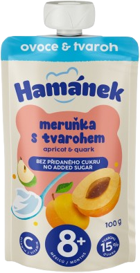 Hamánek kapsička Meruňka s tvarohem 100 g