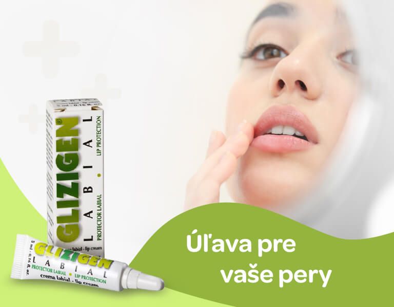  GLIZIGEN labial lip protection krém na pery 5 ml, banner