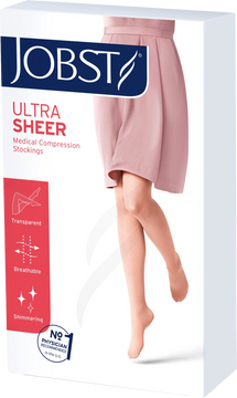 Jobst Ultra Sheer 1 - lýtkové punčochy bez špice - kratší délka - karamelové - velikost IV