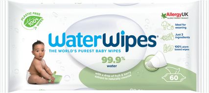 Waterwipes Vlhčené ubrousky bez obsahu plastů Soapberry 60 ks